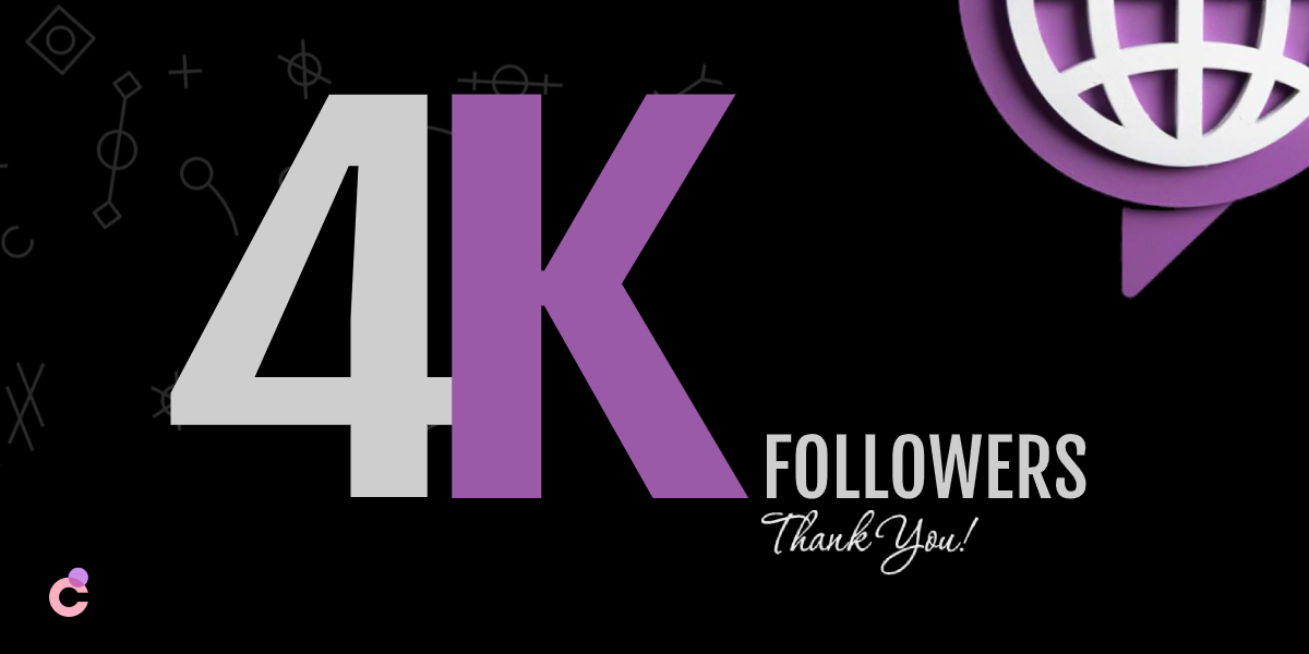 Chromia's tweet photo. We have hit 4000 followers on Twitter! 🥳 It matters a lot to us that so many of you follow and love what we do. Thank you for staying with us and believing in us.
Let’s continue together, building a more decentralized world! 🚀🚀 https://t.co/Q1LDFhUzyD