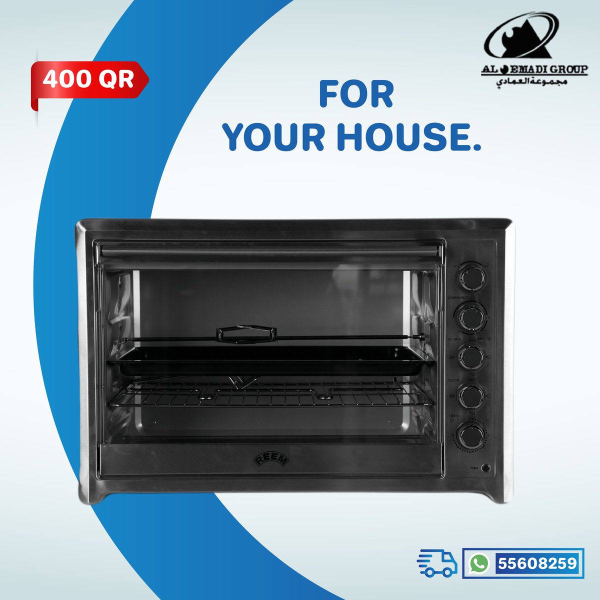 Alemadi_Group's tweet photo. The best electric oven for your house. Available in three different sizes
WhatsApp 55608259
افضل فرن كهربائي لمنزلك متوافر بثلاثة أحجام
.
.
.
#doha #oven #kitchendesign #alemadi https://t.co/g9iSz89mFI