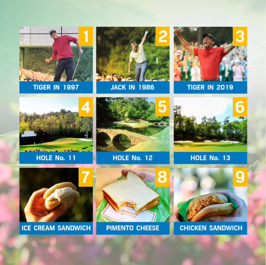GCGolfToday's tweet image. Pick 1 from each row!