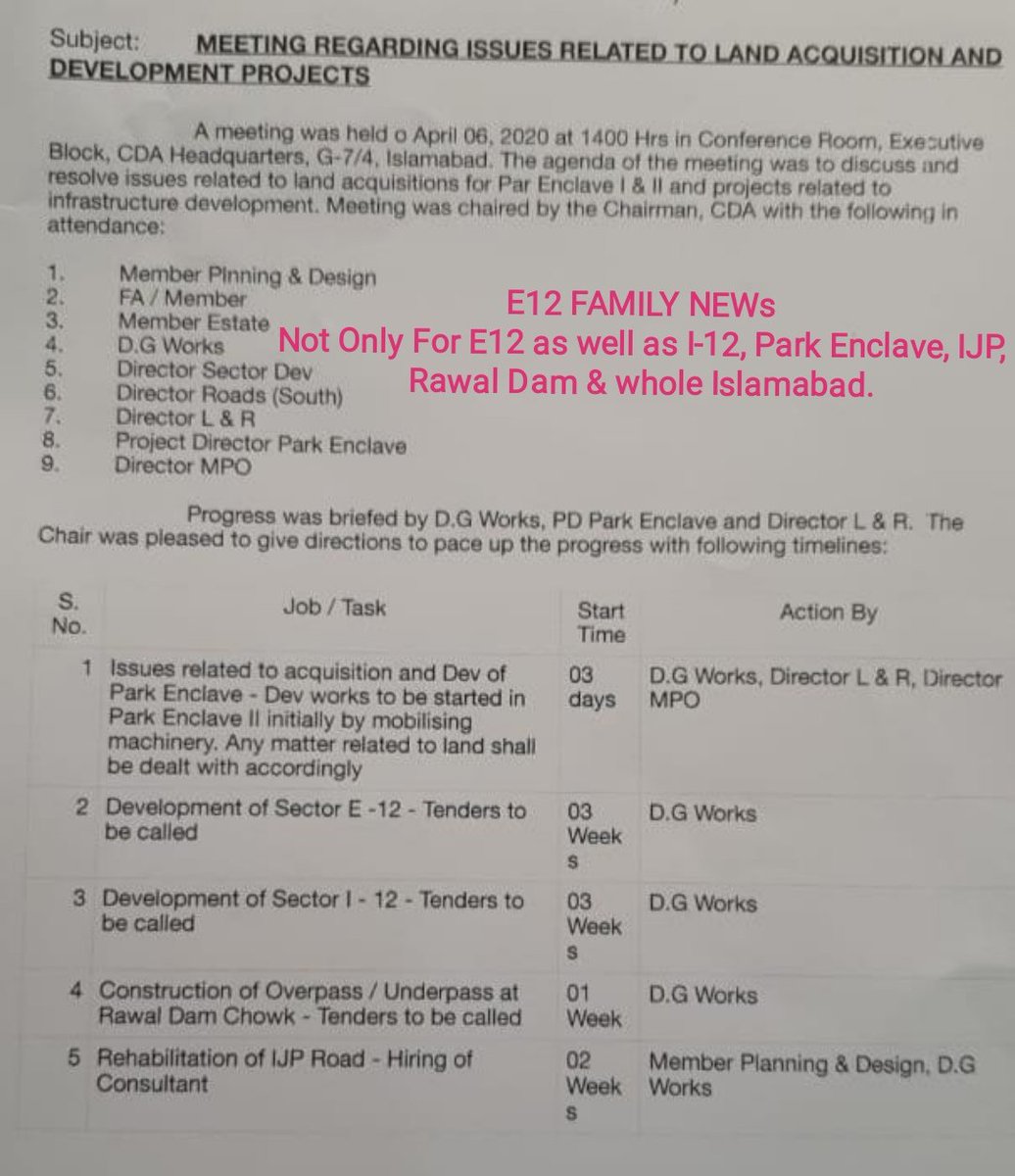 AteeqAteeqz360's tweet photo. Strongly Endorsed
We r hopeful that much effective efforts of Custodian of @Islaamabad 1&amp;Only ChiefCommissioner+ @ChairmanCda Sir Amir Ahmed have been done.
Sir Salute to you and your whole team.
#DEVELOP_ENTIRE_E12_ISB
Our Prayers #StaySafe
#Develop_i12_Isb
#SundayMotivation https://t.co/Ney3tYRWwU