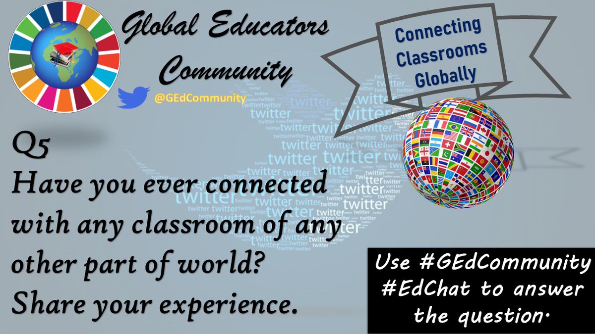 kaushalsen_15's tweet photo. Q5. Have you ever connected with any classroom of any other part of world? Share your experience.
#EdChat #GEdCommunity
@taleofmankind @GEdCommunity @EdChatEU https://t.co/y2LLavnTc2