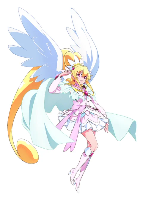 キュアハート(パルテノンモード)描かせていただきました‼️
 #プリキュア全員集合合作2019
 #プリキュア全員集合合作2019第三部門 