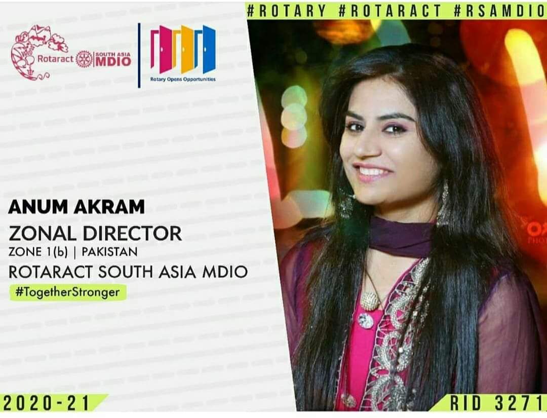 RotaractPak's tweet photo. We congratulate PDRR Rtr Anum Akram for becoming the Zonal Director in Rotaract South Asia MDIO who will uphold the motto #TogetherStronger
@rotaract #RotaractCreateImpact #FellowshipThroughService #RotaryConnectWorld @Rotary #rotaryinternational #Rotaractors https://t.co/Mw2OifWEZL