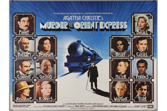 OK, so let's get back to the 1970s. The 1974 film of Murder on the Orient Express was a very serious, expensive, star studded take on one of Agatha Christie’s most famous mysteries. Nat Cohen of EMI films had suggested it to the producer John Brabourne (aka Lord Brabourne).