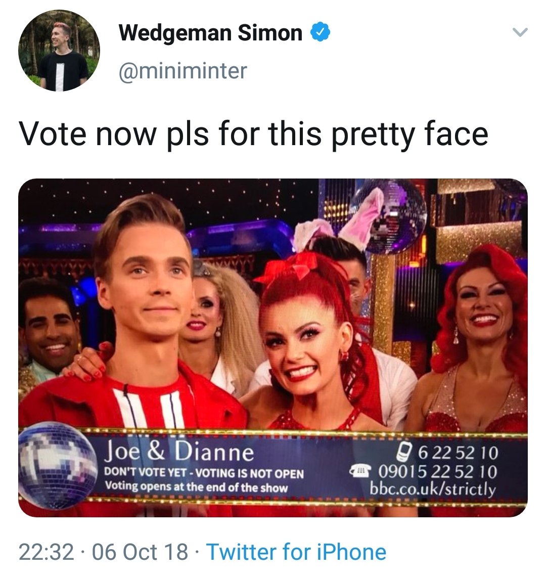 Another week, another supportive tweet for Joe & #39;pretty face& #39; Sugg