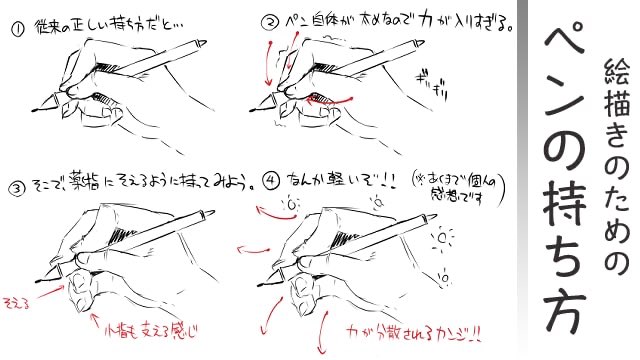 いつのまにか自然にこの持ち方になってたな 