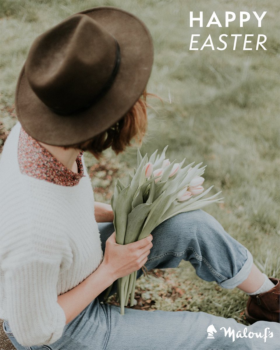 Maloufs's tweet photo. We hope everyone is staying safe and healthy this Easter. Although this year's Easter may look a little different, the reason to celebrate stays the same. We can't wait to see you all back at Malouf's soon! We hope you have a great day! 💐 🐰 https://t.co/EyfuBAHbNm