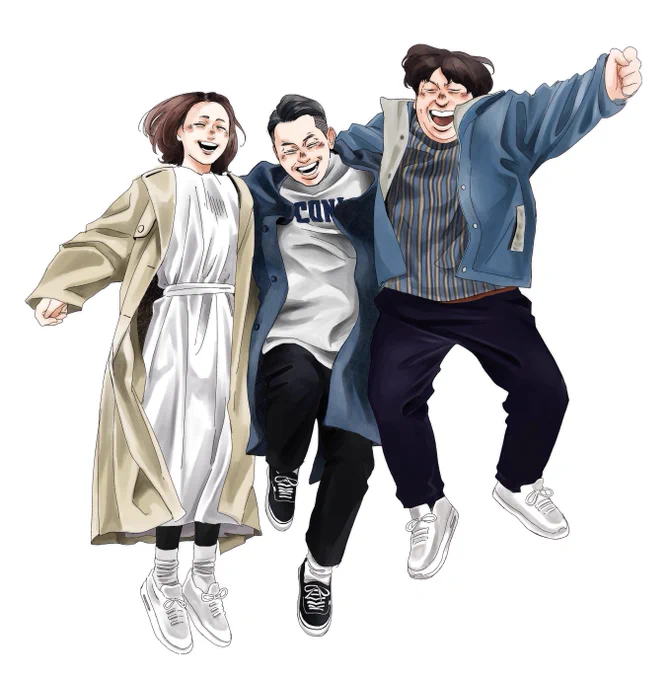 ドライ部さん初回のはずだったということでずいぶん前に描いて封印してたやつを供養.....
※2枚目のやつは満島さんのインスタのお写真から 