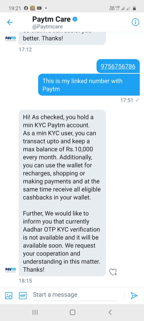 KDJournalist's tweet photo. . @Paytmcare @Paytm Are you deliberately trying to not help me out in this crisis time? I am not even able to scan QR code on a medical store and buy Medicines. Kindly look in to the same else I shall have to escalate it to higher authorities. PFA screenshot of a stupid response https://t.co/2DbgDjIZ45