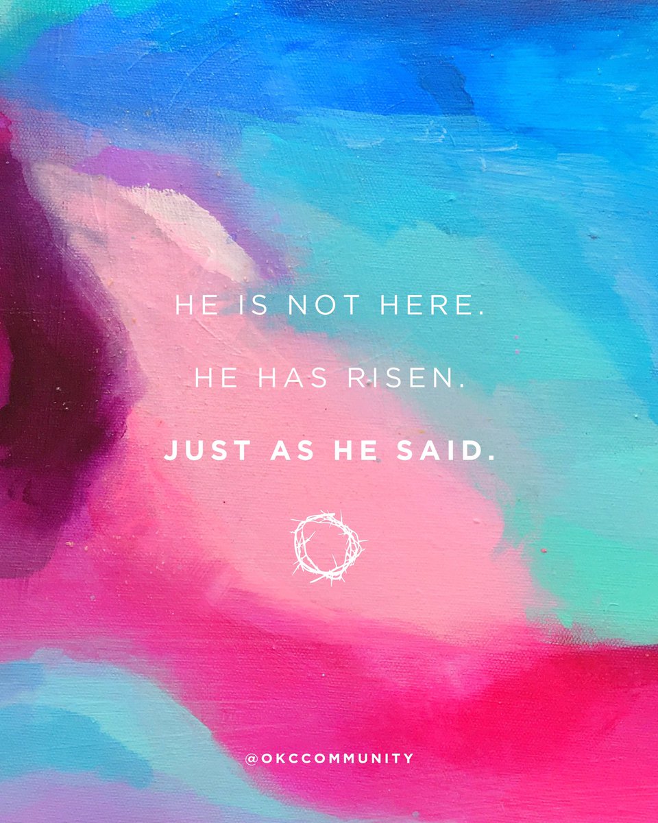 Happy Easter - Jesus is alive! Our Easter Online Experience is available now to do at any time. We’ve created some intentional moments of worship, communion &amp; teaching to help you make this Easter not just different, but hopefully meaningful. Link below!

okccommunitychurch.com/weekly-worship…