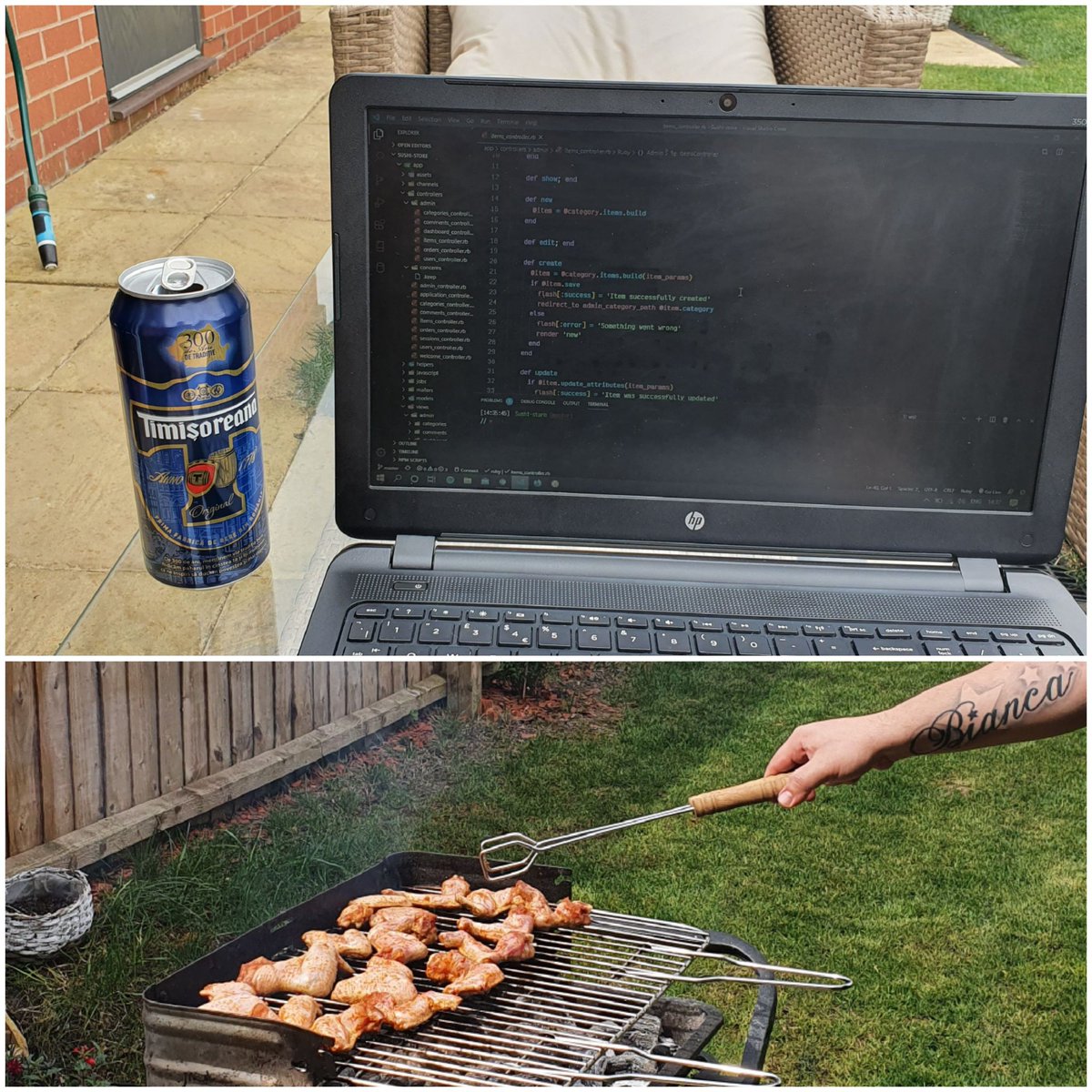 LorryDriveloper's tweet image. Today's Routine Code- BBQ - Code - Rain - Run - Code again Repeat... Happy Easter to everyone and #StayHome and enjoy this beautiful weather. #CodeAnyWhere #changethings #100DaysOfCode #CodeNewbie