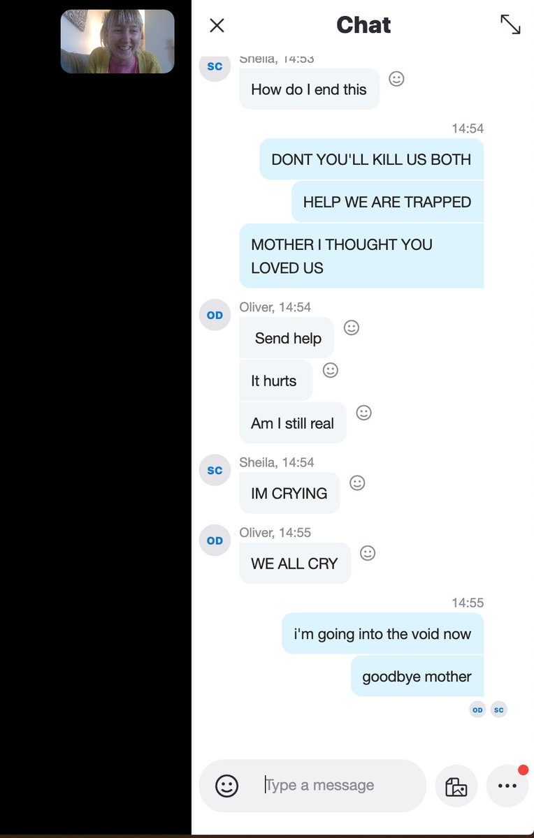 AlexandraDavy's tweet photo. my mum is learning how to use skype and she's terrified of all the buttons. #howdoiendthis https://t.co/OYHVpVX06u