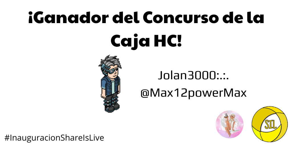 ShareisLiveHB's tweet photo. 🥳¡El ganador del sorteo del HC 31 días es @Max12powerMax!

Muchísimas gracias a todxs por participar, pronto se vienen más eventos y sorteos.

➡️Pruebas; https://t.co/rTHIuXOg8L
➡️@ULTREYA_HABBO se pondrá en contacto con el ganador y gestionará la entrega del premio. https://t.co/QWbzPGnI5k