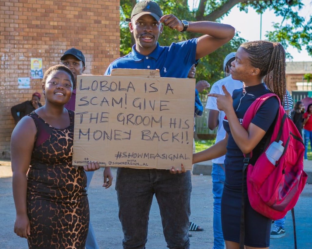 AdvoBarryRoux's tweet photo. Lobola is a scam? https://t.co/YLLXbKdVnj