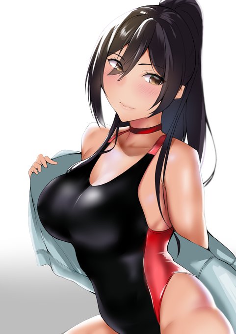 ぱつぱつ競泳水着白瀬咲耶 