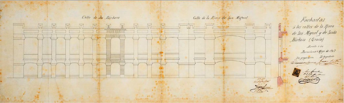 🧐 Tot i així, el #disseny s'ha atribuït tradicionalment a Francesc Berenguer i Mestres, deixeble de #Gaudí, fet que l'ornamentació de la façana sembla confirmar. La pastisseria La Colmena va tancar les seves 🚪 portes l'any 2016, després de 109 anys d'activitat. 
#memòriaBCN
