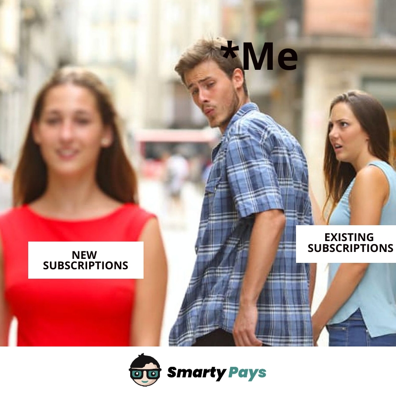 SmartyPays's tweet photo. Ahhh! Yet another truth bomb. Tag those who is super addicted to subscription.

#subscriptionmemes #subscriptions #smartypays #subscriptionamanagement https://t.co/Tn1hU3XKke