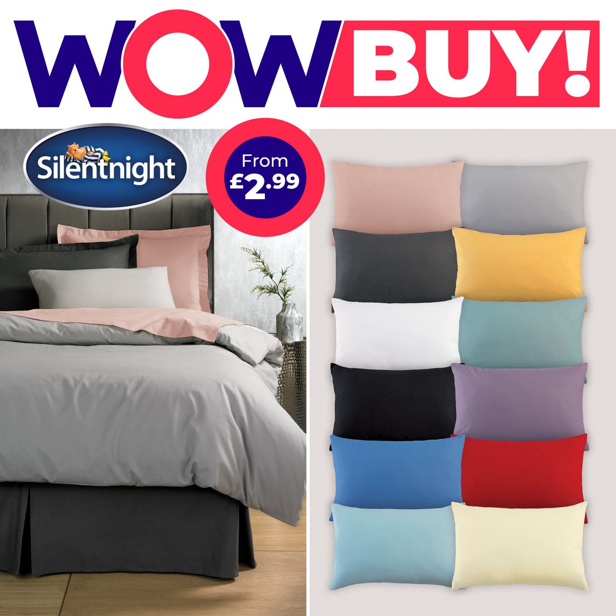 studio_co_uk's tweet photo. WOW BUY! Update your BEDROOM ESSENTIALS by shopping our bedding collection from Silentnight! #SilentNight #SundayVibes #WOWBUY #WeDoWOW #WOWForLess https://t.co/BKul6oCOhR https://t.co/kv9X37W5CZ