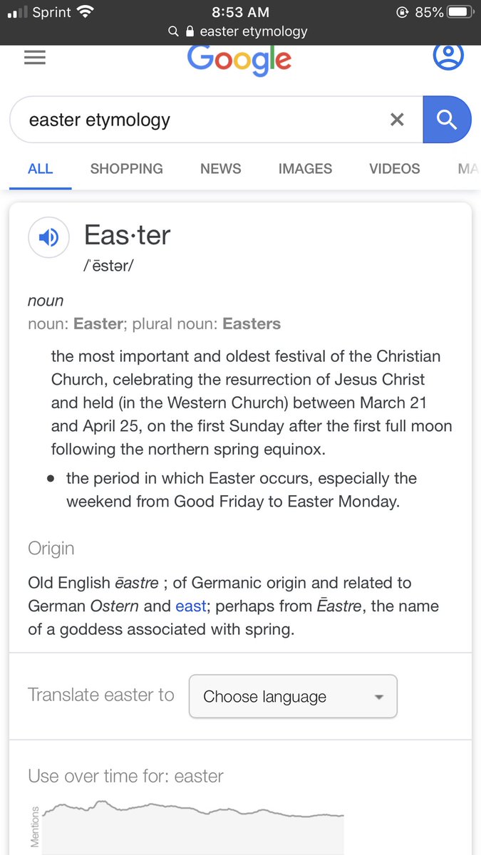 #12: Easter (add on, refer to post #3) Please study etymology. Easter is Ishtar.