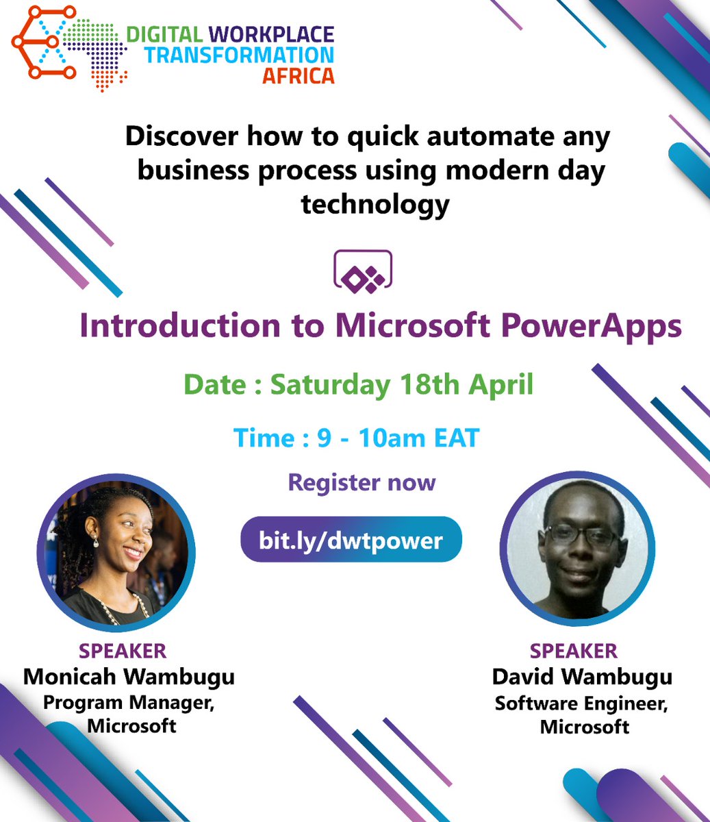 NairobiSPUG's tweet photo. We have an exciting training coming up  on the #PowerApps  platform.  We will discuss and demonstrate common Power Apps development techniques.  In other words, things you will do/use almost every time you create Power Apps.  Sign Up https://t.co/xr30Idsz8Q . #LessCodeMorePower https://t.co/gOmJfp3cLB