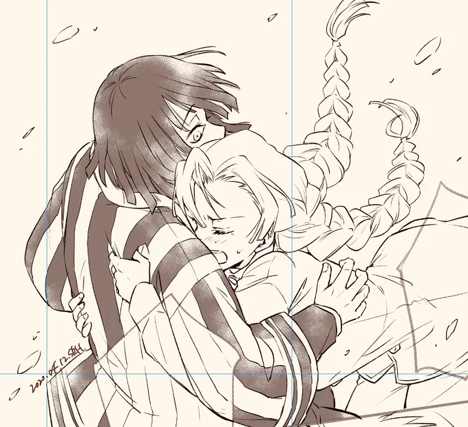<原稿進捗:おばみつ本>下書き:終了+ペン入れ:残り12ページ!今週末まで終わらせて表紙仕上げたい所存。
あと最後にちょっとだけ時間取れたら後日談的小ネタも入れたい…(ちょっと無理ゲ?) 
