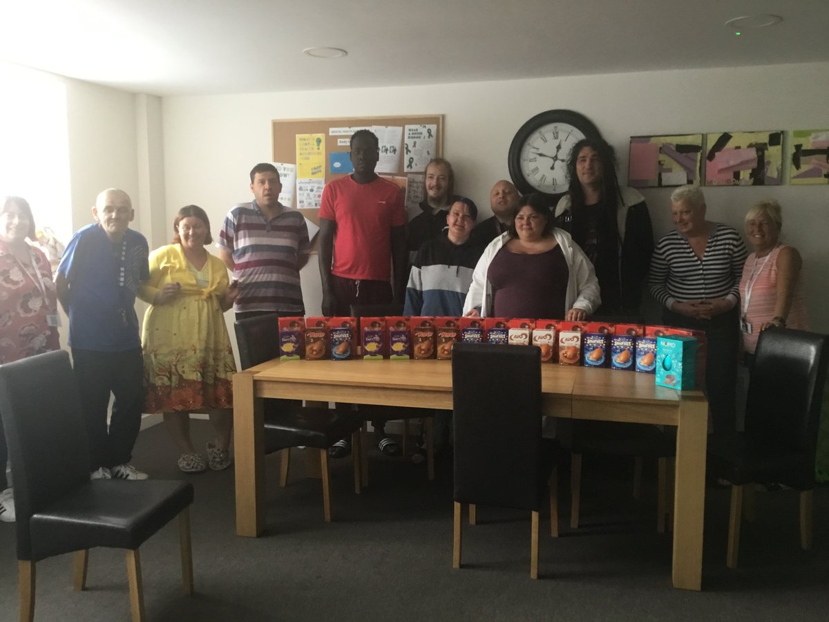 NHC_Montgomery's tweet photo. Resident and Staff would like to say a massive thank you to @Morrisons Ramsbottom and the @buryhomelessproject for their very generous donation of Easter Eggs. Happy Easter from everyone at @NHC_Montgomery #EasterSunday #Easter2020 #wearenhc https://t.co/pr5KluOThc