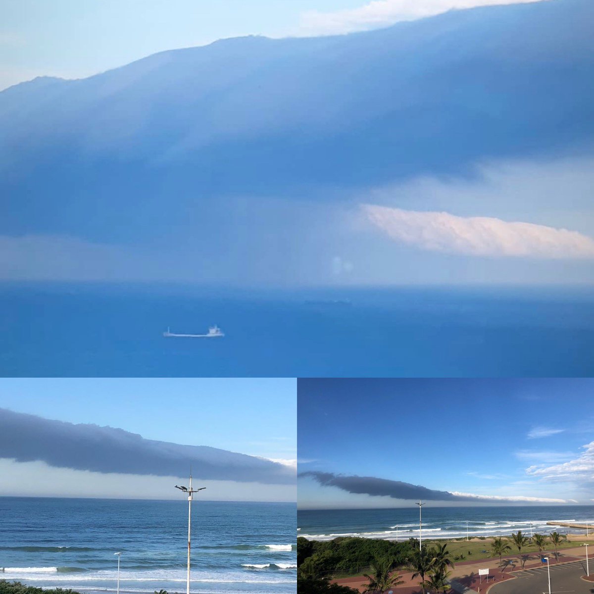 Strange cloud formations over Durban today. Have you seen it?
