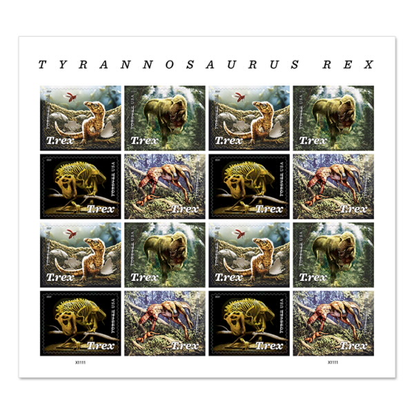 I've also been slowly (reluctantly) going through my one sheet of Forever T-Rex stamps - the photos don't show it off but THESE ARE LENTICULAR!!! They're incredible, the thinnest lenticular stickers I've ever come across  #SaveUSPS  https://store.usps.com/store/product/buy-stamps/tyrannosaurus-rex-S_479204