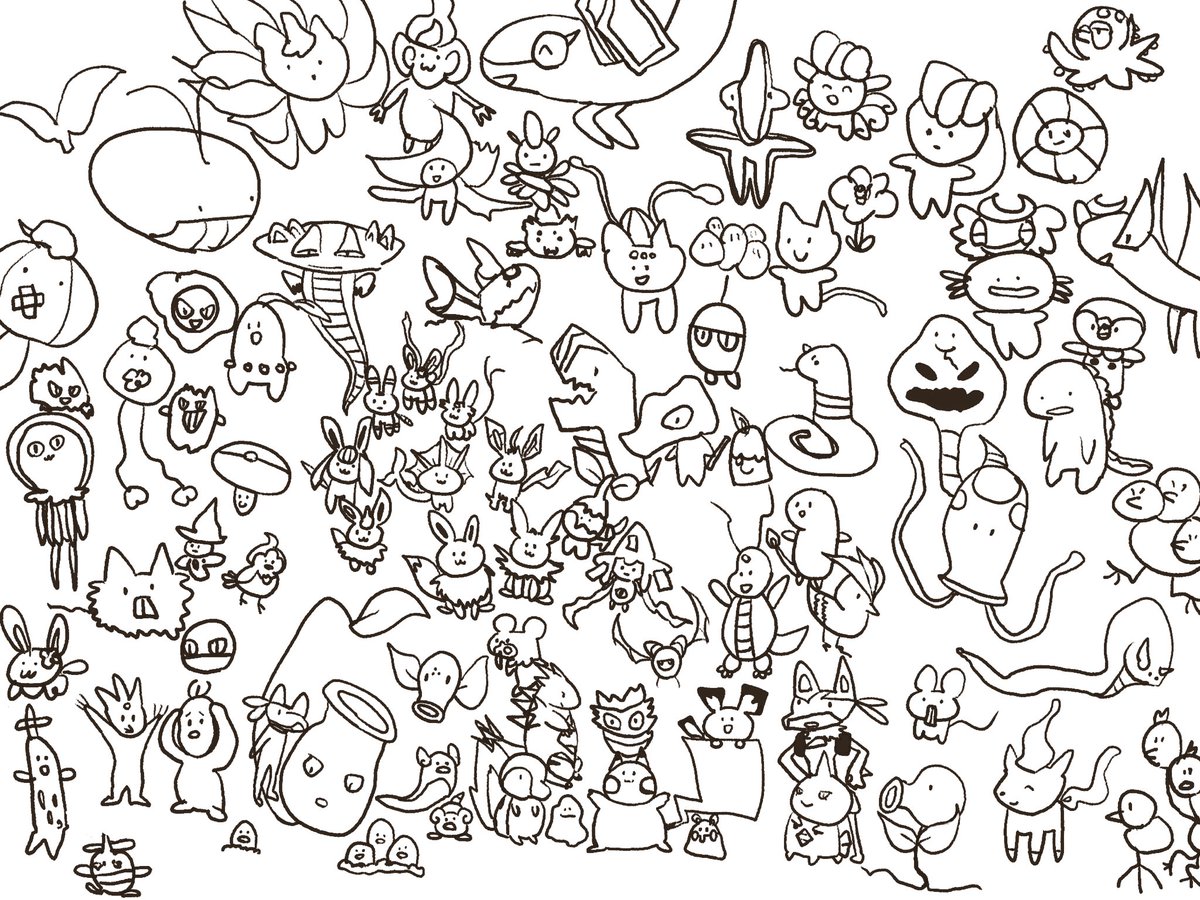 Twoucan 一時間で何も見ずにポケモンを何匹かけるかチャレンジ の注目ツイート イラスト マンガ コスプレ モデル