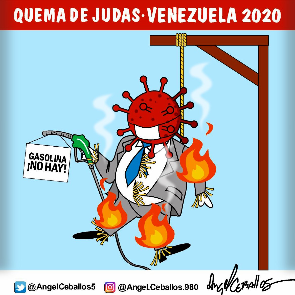 CaricaturasVE on Twitter: "#QuemaDeJudas #SemanaSanta2020 #Venezuela #DomingodeResurreccion #CuarentenaExtendida #caricatura @AngelCeballos5 https://t.co/beaCLSuvQy" / Twitter