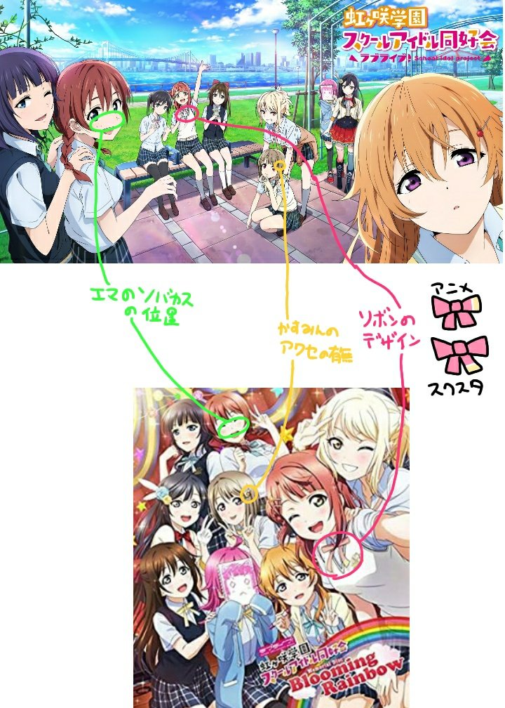 しょうちゃん アニメとスクスタ 絵柄だけじゃなくて微妙にデザインが変わってるから 別世界 パラレルワールド で スクスタちゃんは名前が変更可能だから 固有名詞がある 予定 あなたちゃんとは姿も別って自分は考えてるけど公式的にはどうなんだろう しょうちゃん アニメとスクスタ 絵柄だけじゃなくて微妙にデザインが変わってるから 別世界 パラレルワールド で スクスタちゃんは名前が変更可能だから 固有名詞がある 予定 あなたちゃんとは姿も別って自分は考えてるけど公式的にはどうなんだろう