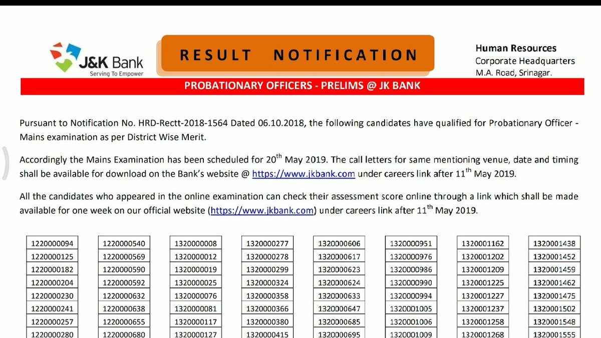 On 9 May 2019  @JandKBank announced the result for the PO Prelims as per district wise merit. In a couple of days candidates from some districts opposed the same as there had been a higher cut off in their districts as compared to other districts.