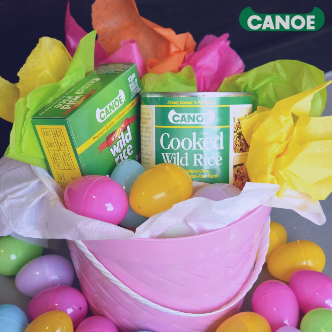 CanoeWildRice's tweet photo. Happy Easter! We wish you all a wonderful day 💛
We hope the Easter Bunny left you some Canoe Wild Rice in your basket 😉 https://t.co/G5jMCKHjBW