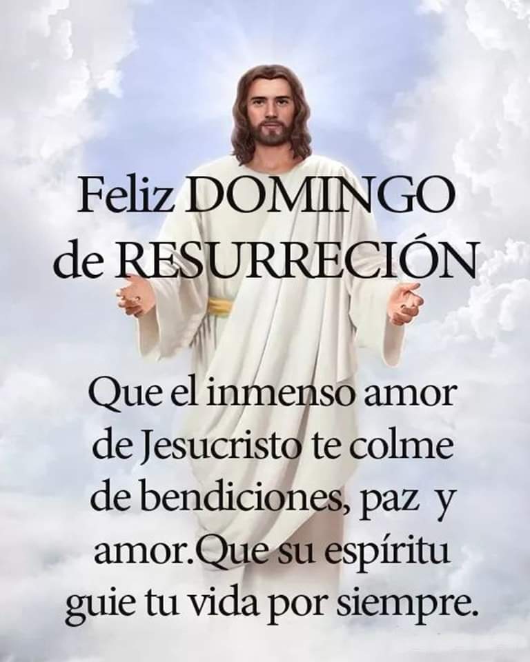Felices #PASCUASdeRESURRECCION Dios te bendice! ❤🙏🙏."
