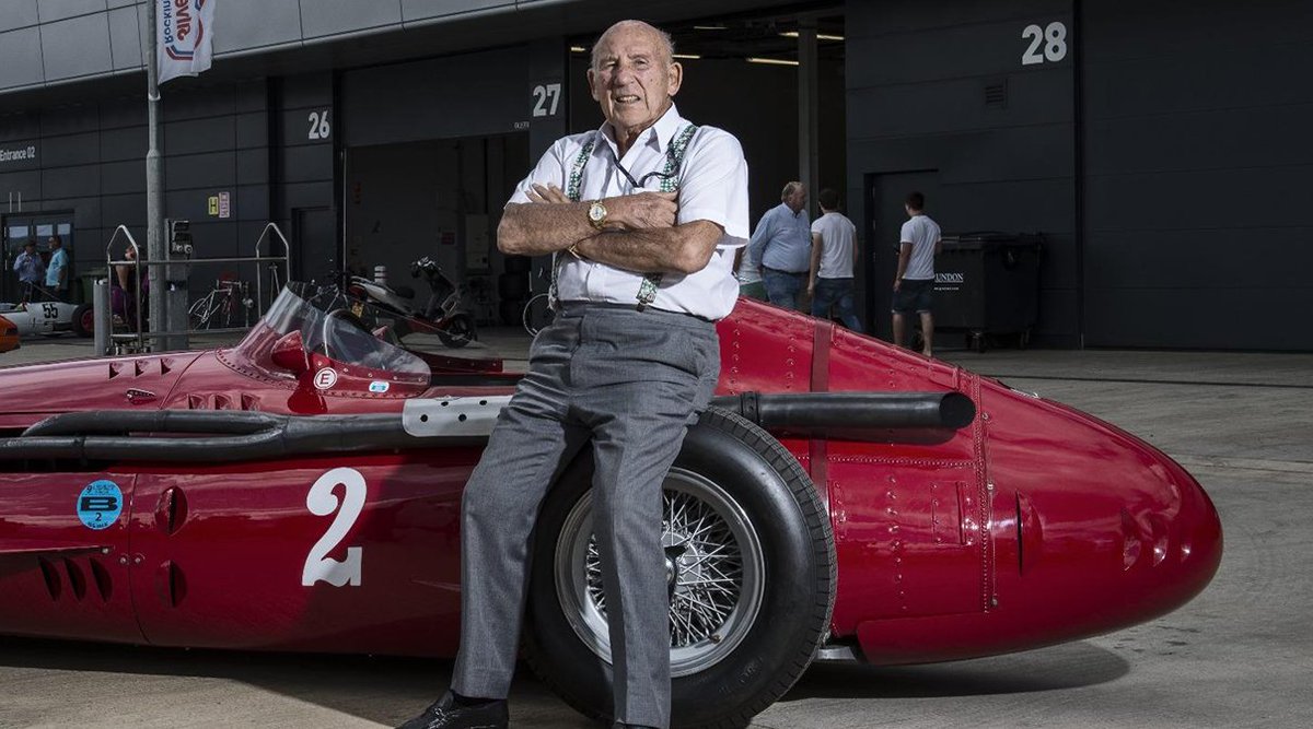 Maserati_HQ's tweet photo. In memory of Sir Stirling Moss, the greatest Englishman to ever drive a #Maserati. 
Audacious, devoted, skilful, and fierce: a true gentleman that embodied the true spirit of racing. 
He will always be part of our family. 
It's a spirit that will stay with us. https://t.co/DGvHPGtycS