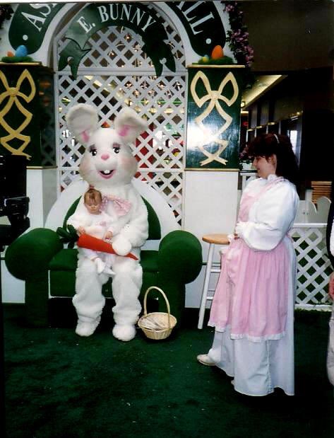 shaytrotter's tweet photo. Thankfully the #EasterBunny and I grew to like each other over the years ๐ #EasterThrowback ๐ฐ https://t.co/UA0UGbFJF6