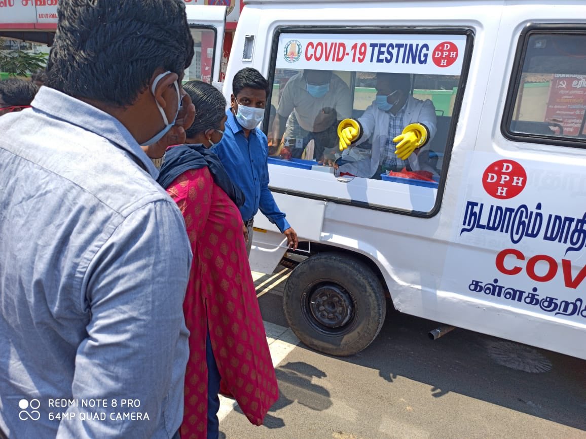 srkias2012's tweet photo. Mobile #covid19 testing kiosk by #kallakurichi district administration @gurrala_kiran #stopcoronatn #TN_Together_AgainstCorona https://t.co/1XfxXic37z