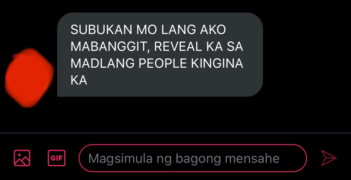 So may pagbabanta na nga po opo ano po