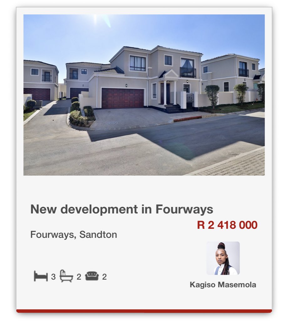 Sunday’s are Show house days so let me thread properties I have in & around fourways for people. Happy shopping Please feel free to RT, my next client might be on your TL 