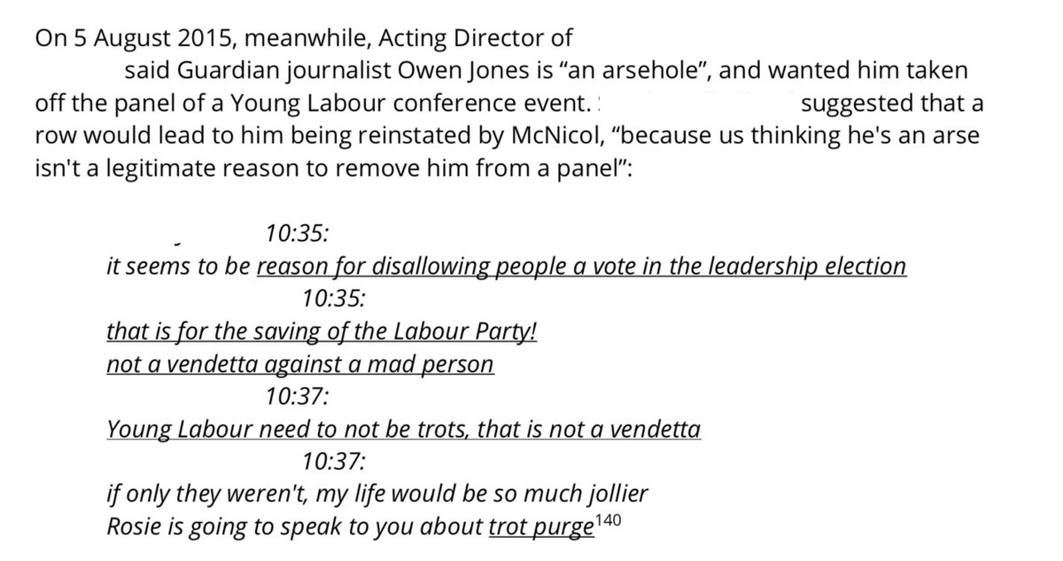 Labour staffers discussing me in 2015. Lol.