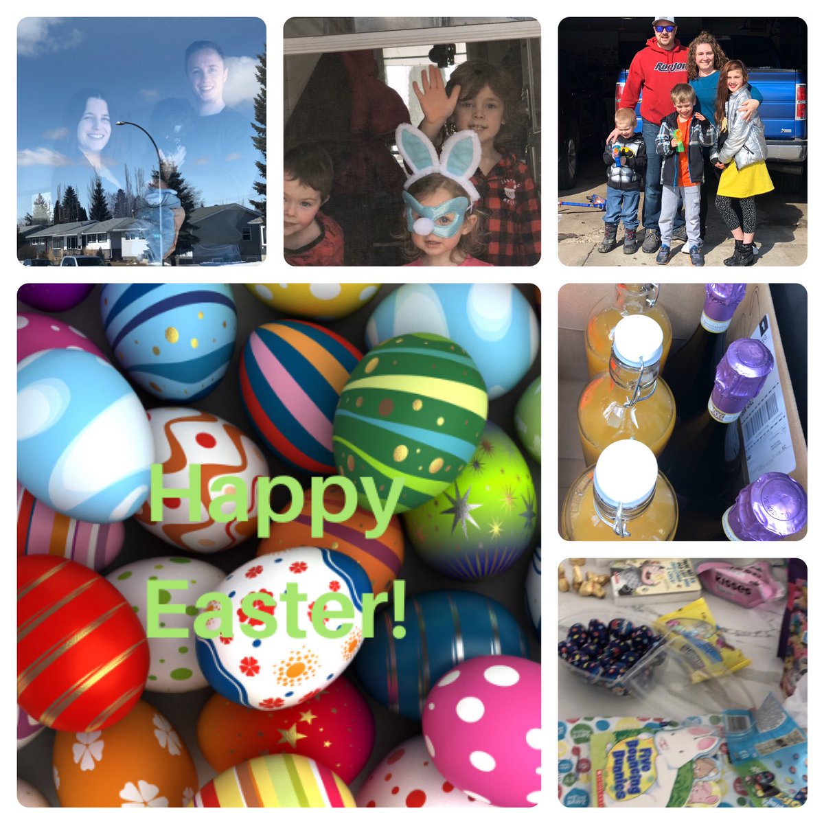 crose_Canada's tweet photo. Easter porch drops complete to all the kids and Gkids yesterday.
Happy Easter everyone!
#Easter2020 #EasterWeekend #IsolationEaster #eastergoodies #virtualcalls #family https://t.co/zbO8uMvbfn