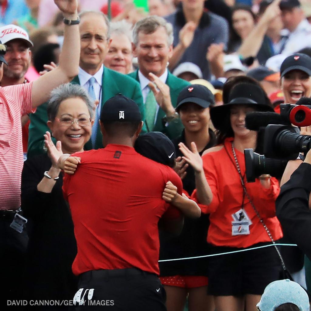 espn's tweet photo. Today would have been Masters Sunday.

Where were you when @TigerWoods captured last year's green jacket? https://t.co/CEKWt4XFjX