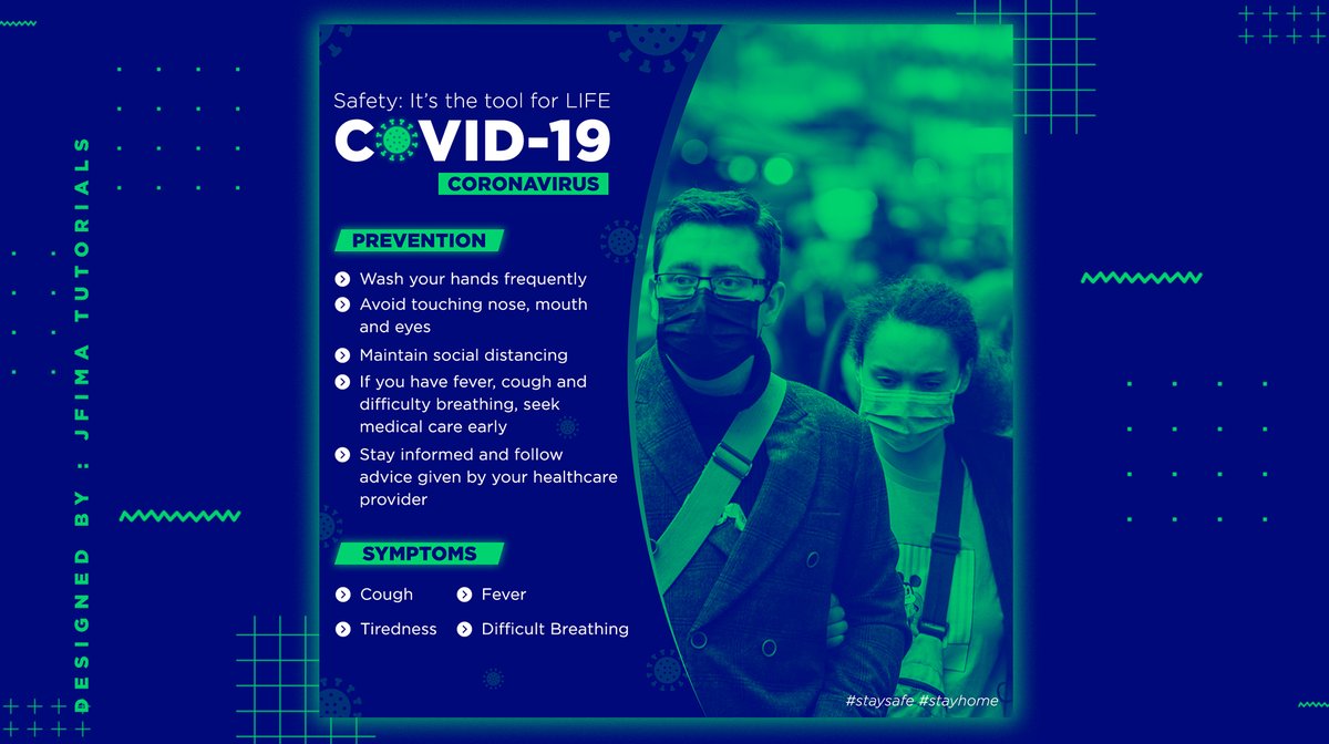 fima_j's tweet photo. Coronavirus Poster design [Covid-19] ~ JFima Tutorials
https://t.co/a4lxophxjP https://t.co/PEfN7U4dWP