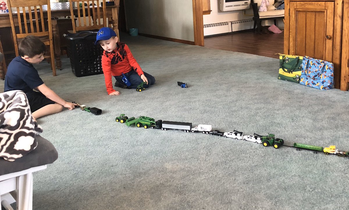 #carpetfarming while listening to #EasterSunday service online