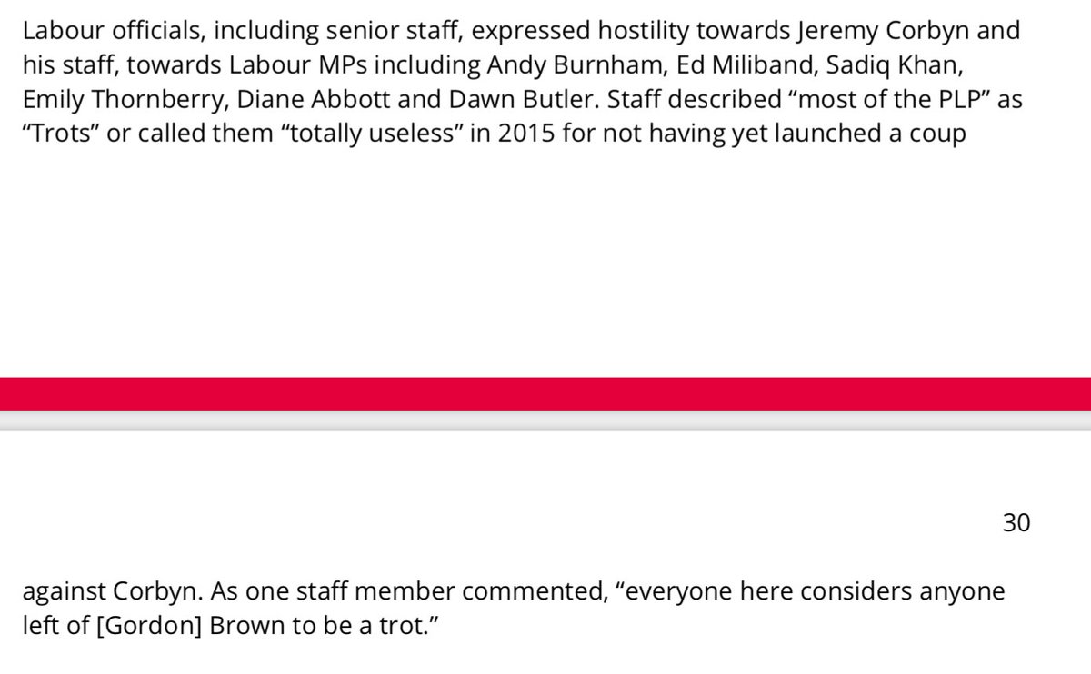 "Everyone here considers anyone left of [Gordon] Brown to be a trot."