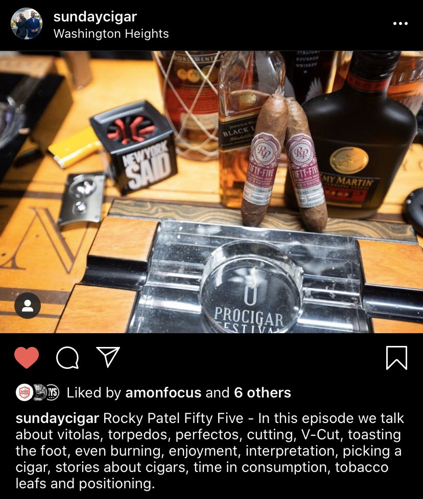 sundaycigar's tweet image. Today’s Guest is The @RockyPatelCigar Fifty-Five!