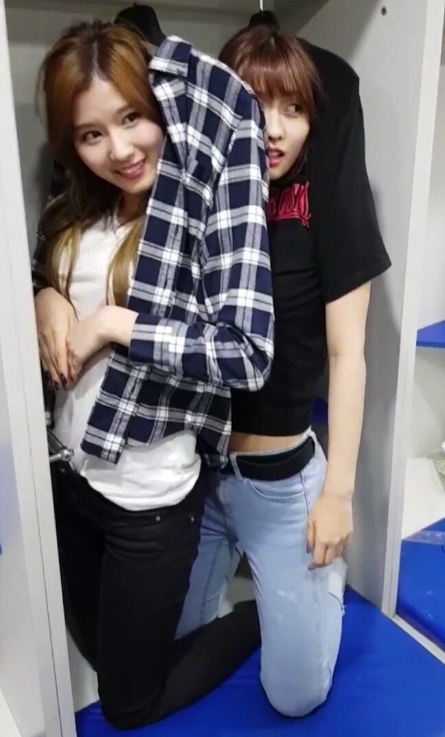 they do anything together, shopping, being clingy taking selfies, even hanging themselves to a lockerroom? hello??