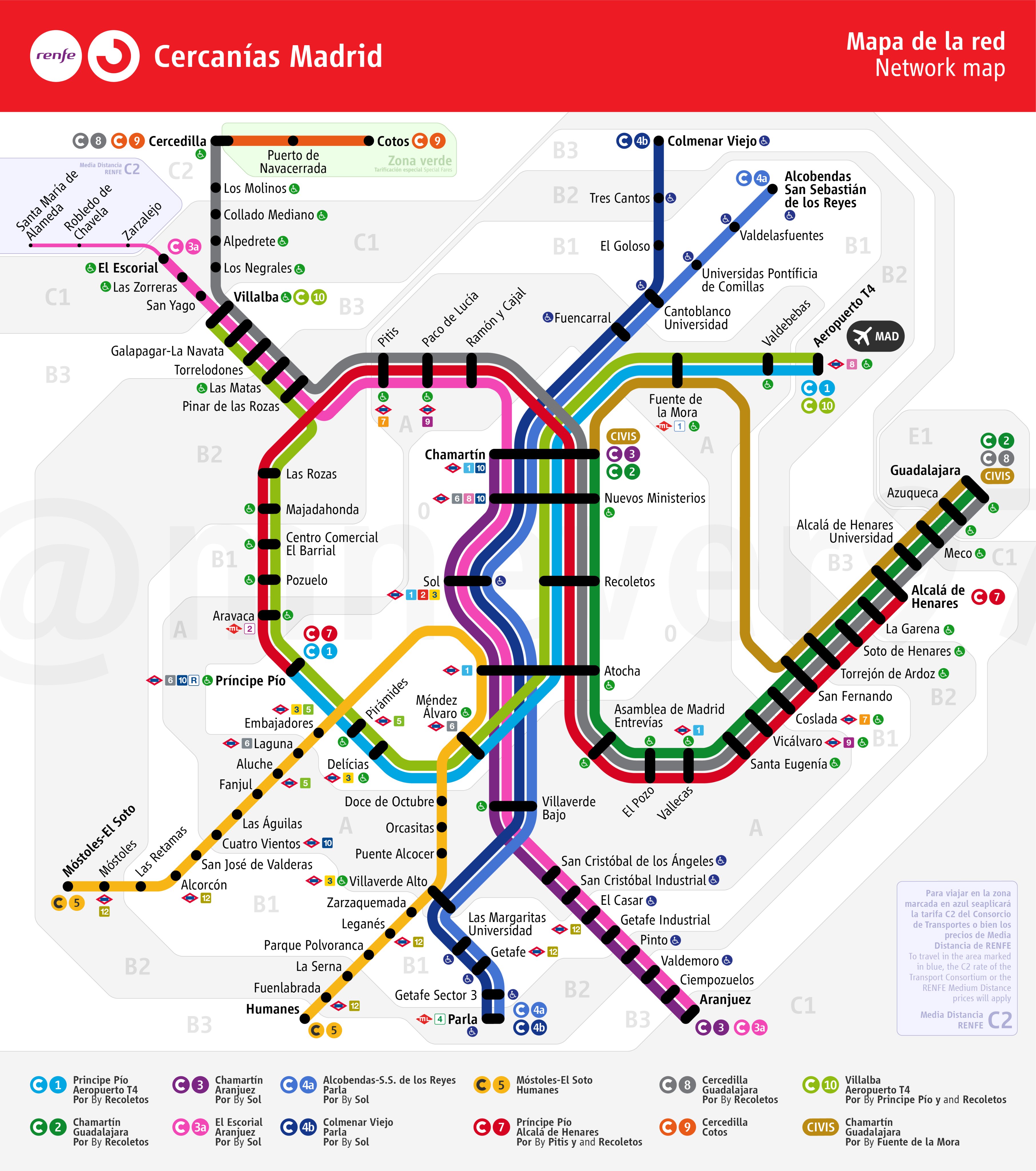 Tomar conciencia escalar Museo Marcos on Twitter: "El mapa de @CercaniasMadrid de @Renfe // El mapa de  Cercanías Madrid de @mnever97 https://t.co/mrcoy7TAPR" / Twitter