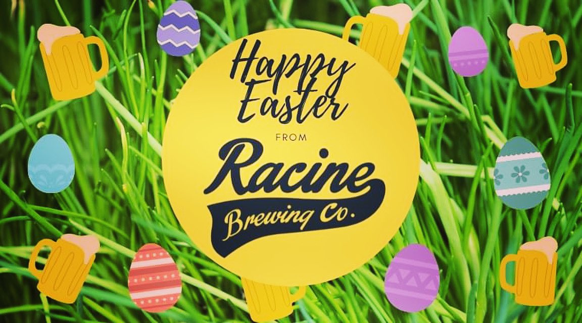RacineBrewingCo's tweet photo. From us, to you! #racinebrewingco #racinewisconsin #downtownracine #downtown #happyeaster #craftbeer #wisconsincraftbeer #craftbeerlife #brewery #brewerylife #wisconsinbreweries #breweryfamily #cheers #lovelocal https://t.co/G5mFutvD3a