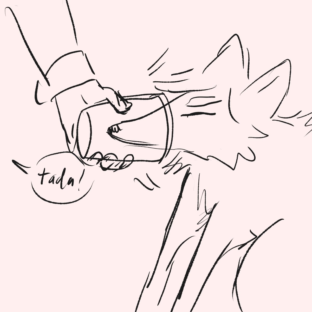 tsumufox gets his head stuck in a plastic coffee cup (to get attention)